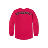 Vintage Red with Tartan | Rebecca Tartan Jersey | Womens Fit Long Sleeve T-shirt | Back