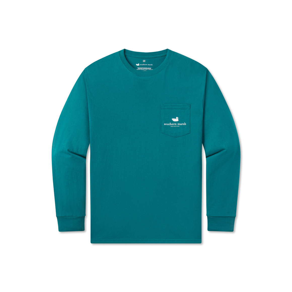 Dark Green | Signature Ornament Tee | Long Sleeve | Front | Pocket Tee