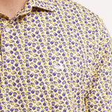Purple & Yellow Football | ON MODEL | LOGO
