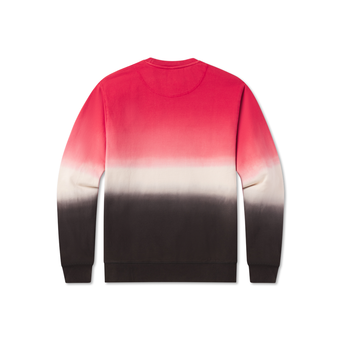 Black and Crimson Dip Dye | BACK