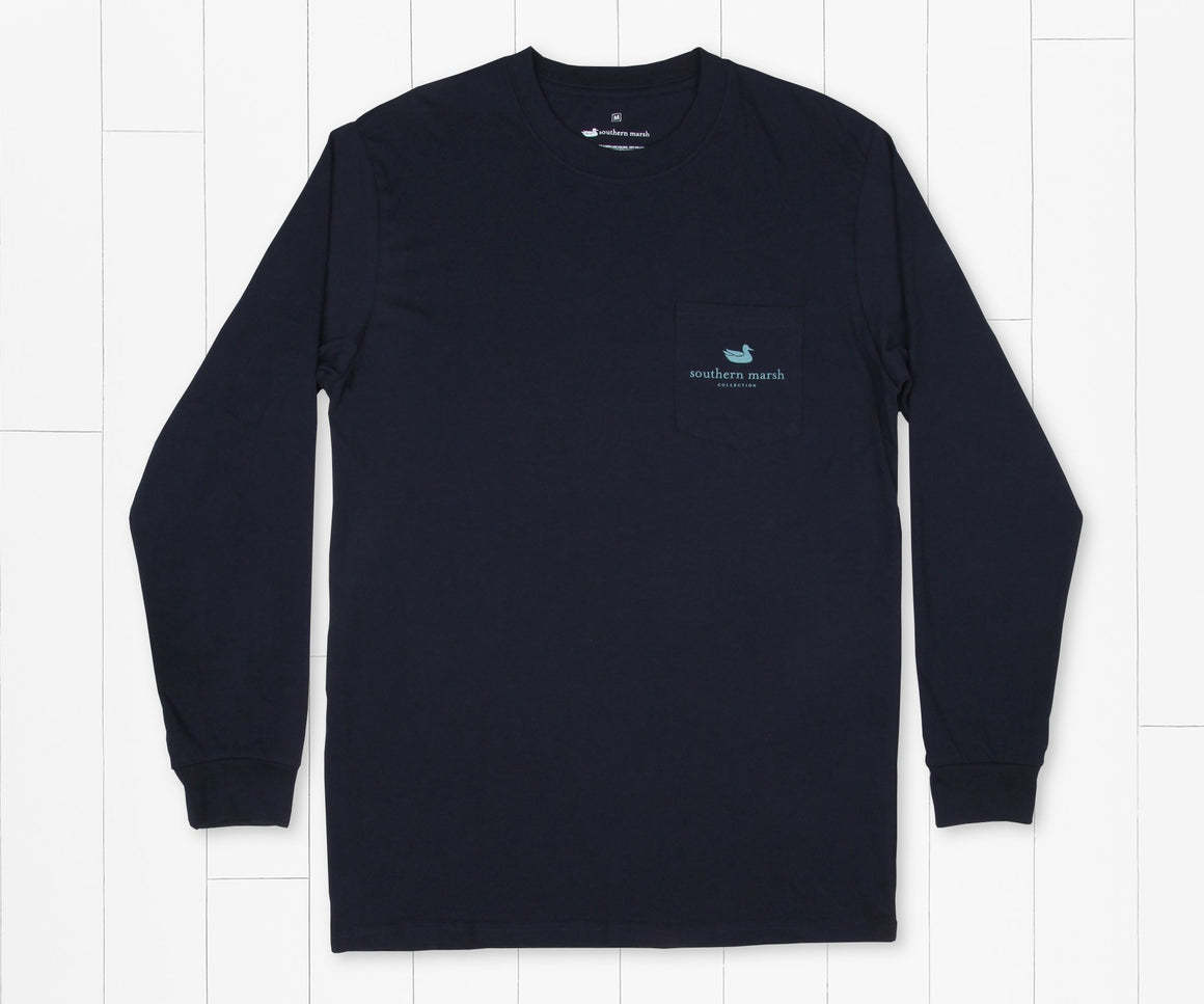 Navy | Branding Collection Tee | Summit Poster | Long Sleeve T-Shirt | Pocket Tee